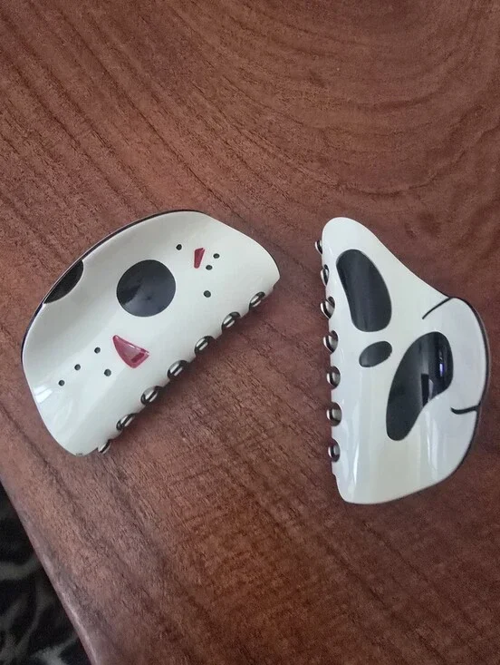 Fongdy Horror Movie Themed Hair Claw Clip Set Of 2