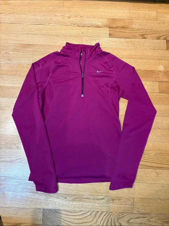 Nike Magenta Women's Half-Zip Performance Top
