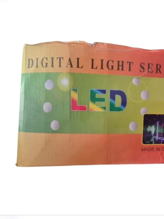 LED Digital Light Series String Lights - Multi Color