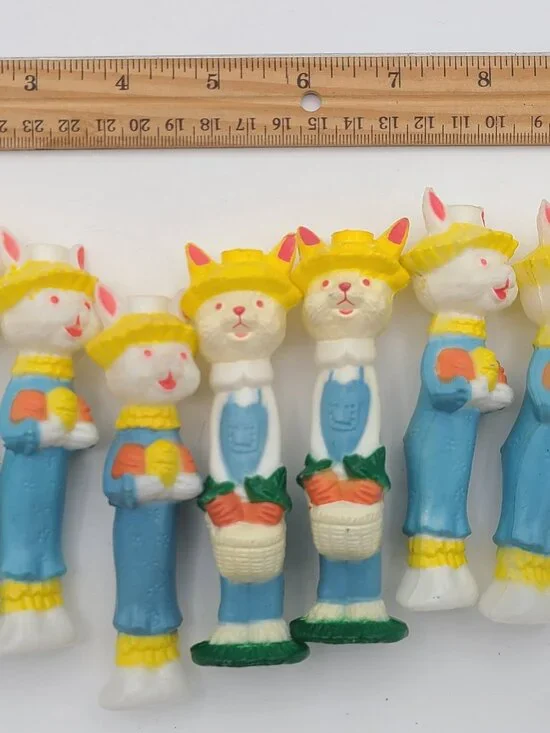 Easter Carrot Bunny Light Set 10 lights 1995 Easter Eggs Rabbit Vintage