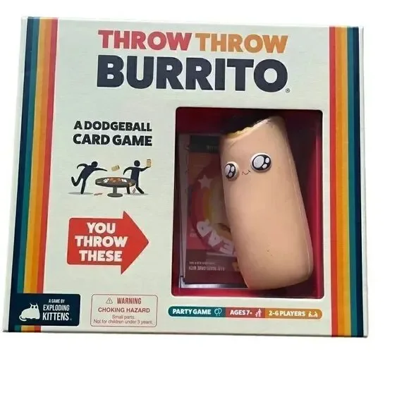 Throw Throw Burrito Case- Interactive Dodgeball Fun Classic Board Game, Age 7+