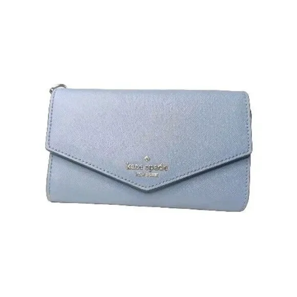 Kate Spade New York Laurel Way Blue Leather Wallet