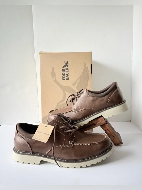 Eddie Bauer Stridertan Shoes Lace Up Casual  Mens 12 M Color Tan 120713 1NWT