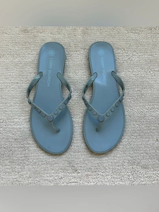 Tory Burch Jelly Light Blue Flip Flops
