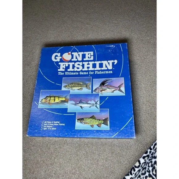 Vintage 1987 Gone Fishin' The Ultimate Game For Fishermen Complete Set