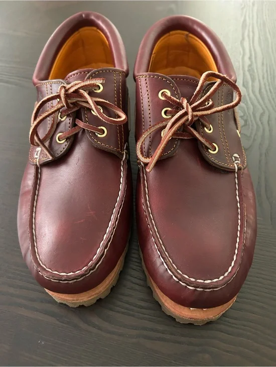 TIMBERLAND HAND SEWN LEATHER LUG BOAT SHOE SIZE 11