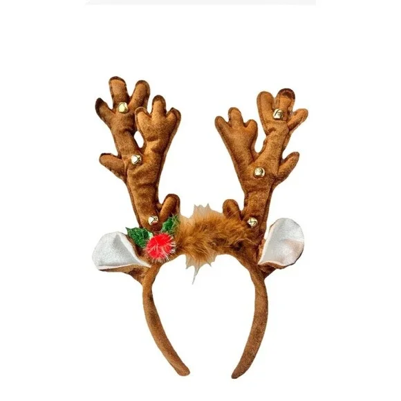 Reindeer Holiday Lighted Headpiece Child-Size Headband Christmas Hair Accessory