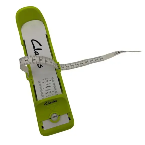 Clarks Children's Toddler Foot Gauge White Green Shoe Size Measuring Tool