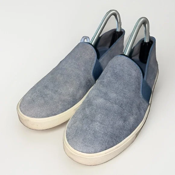 Vince Women's Slip On Sneakers Blue Suede Size 9 US 38 EU Boating Shoes
