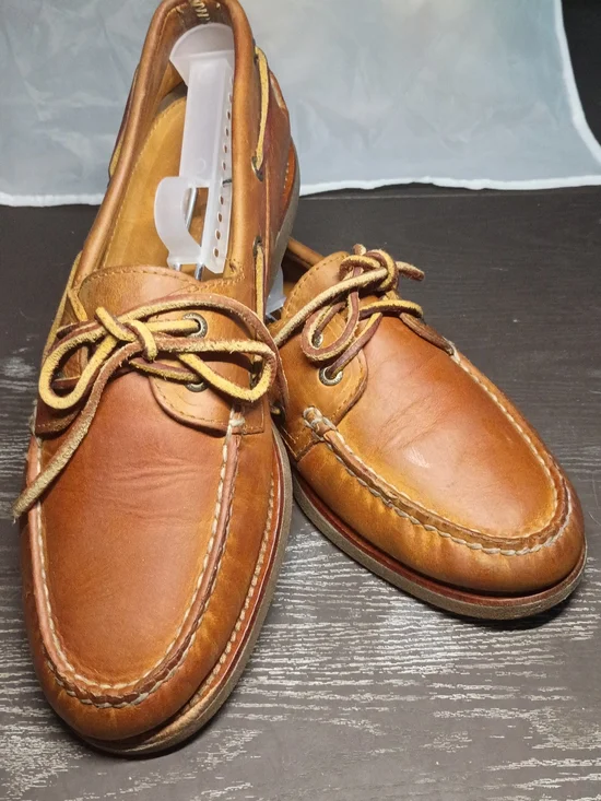 Sperry GOLD CUP Men's 9.5M Tan Leather Boat Shoes. Like NEW!!!