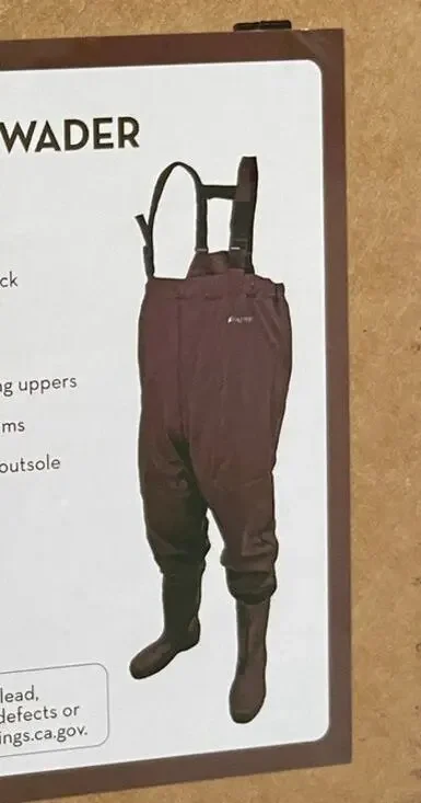 Frogg Toggs Rana PVC Lug Chest Waders Men's Size 9 Brown Waterproof