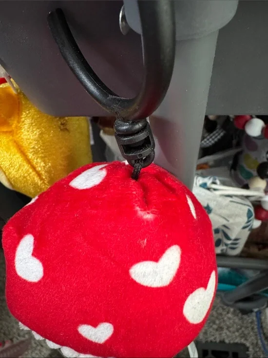 Red Heart Mushroom Plush Buddy - Kids Accessory
