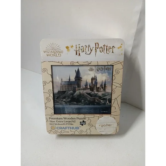 CRAFTHUB Harry Potter Wood Puzzle‎ Hogwarts Castle 500 Pc Extra Large 15.3x18.5