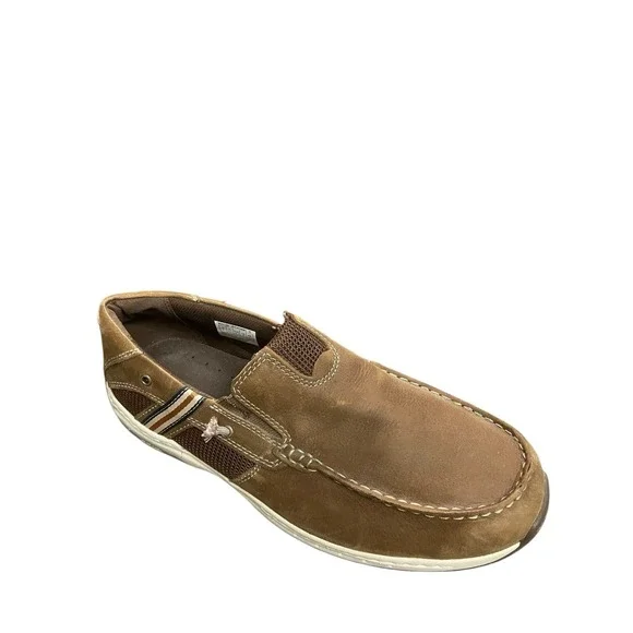 Durham‎ Windward Boat Shoe SlipOn Driver Loafer Brown Leather Suede Mens Size 9