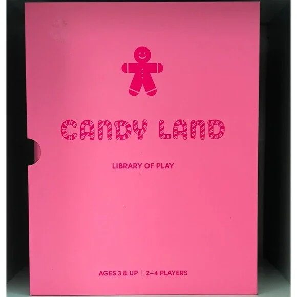 Library of Play Candy Land Board Game Folding Board & Storage Box Ages 3+ 2-4
