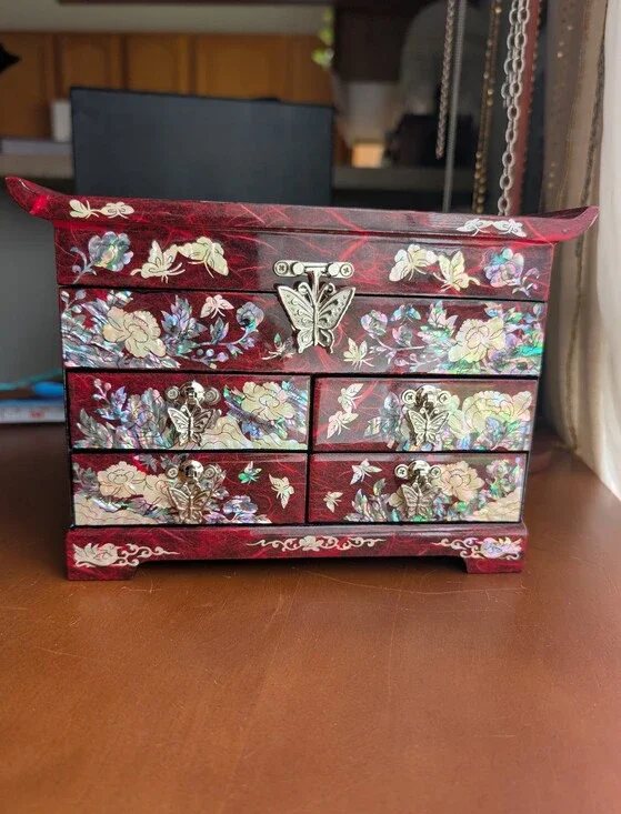 Korean Mother of Pearl Jewelry Box Organizer