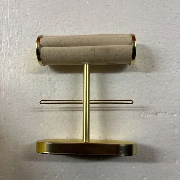 Umbra Small Jewelry Stand T Bar Organizer 2009 Matt Carr Edward Lee Metal Fabric