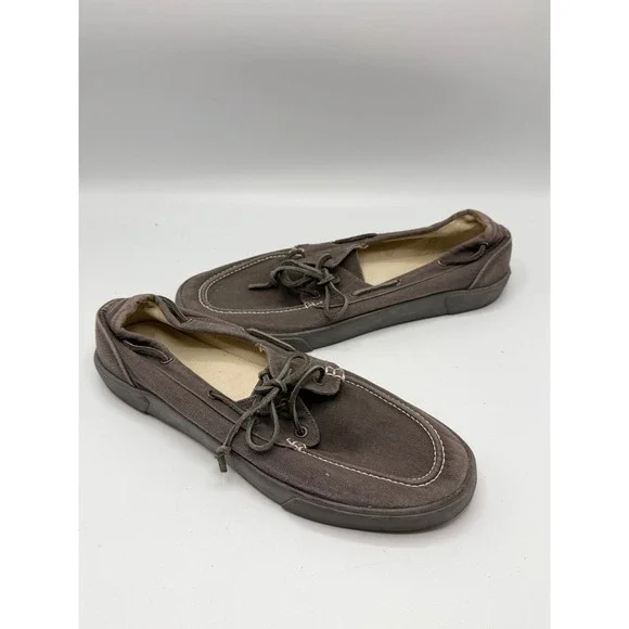 Polo Ralph Lauren Sander II Boat Shoes Grey 00000859 Mens Size 13D No Box