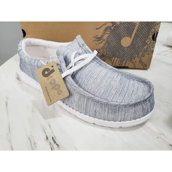 NEW Men's size 8 - DROPE Mike Slip On Shoes Chambray Blue Boat Nautical Prep Dad