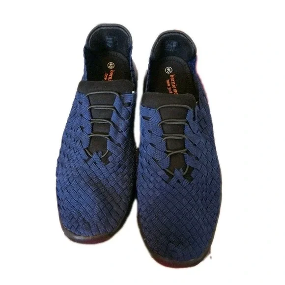 Vegan Victor By Bernie Mev Navy Slip-On Memory Foam Men's SZ 46/US SZ 12/13 NWB‎
