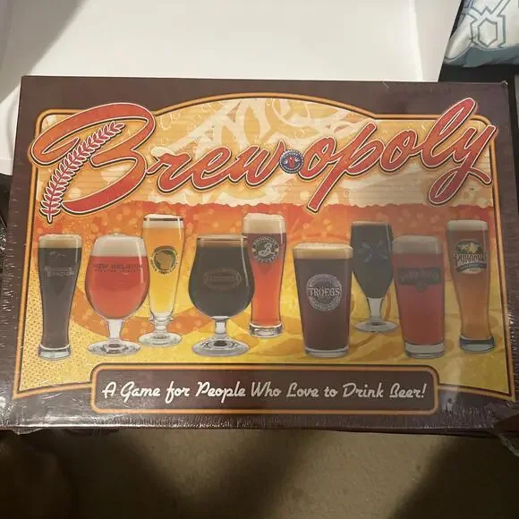 Brew-Opoly Monopoly Beer‎ Game Brewopoly - FACTORY SEALED NEW ADULT-Drinking