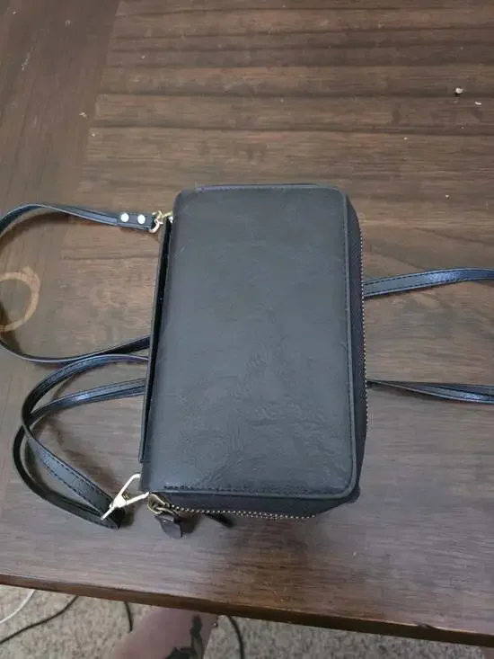 Double Zip-Around Smartphone-Friendly Clutch Wallet