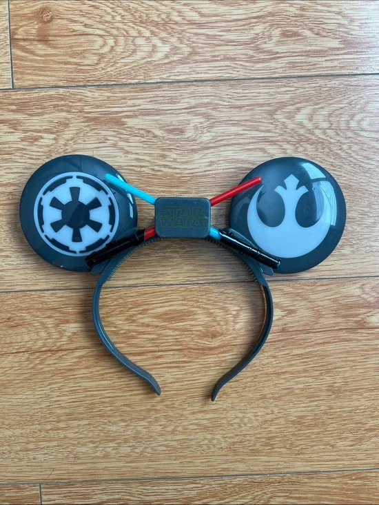 Star Wars Kids Headband with Black Ears and White Rebel/Empire Icons