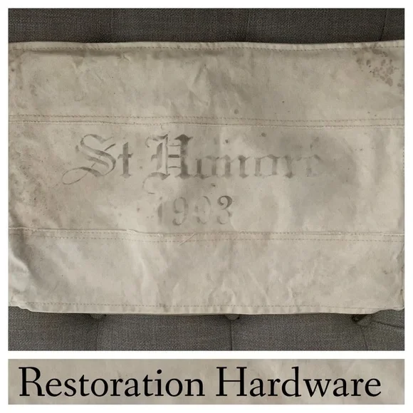 Restoration Hardware Cream Accent Pillow