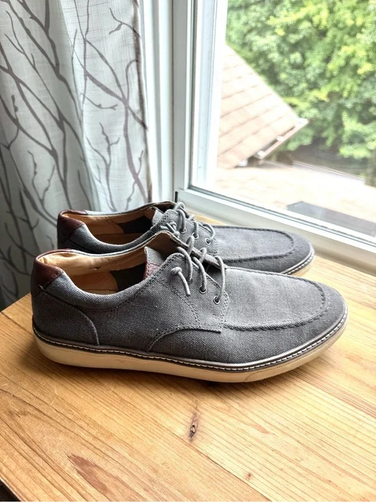 Johnston & Murphy Men’s Canvas Sheepskin Shoes 10