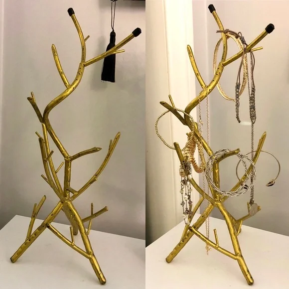 Gold Jewelry Stand/Organizer