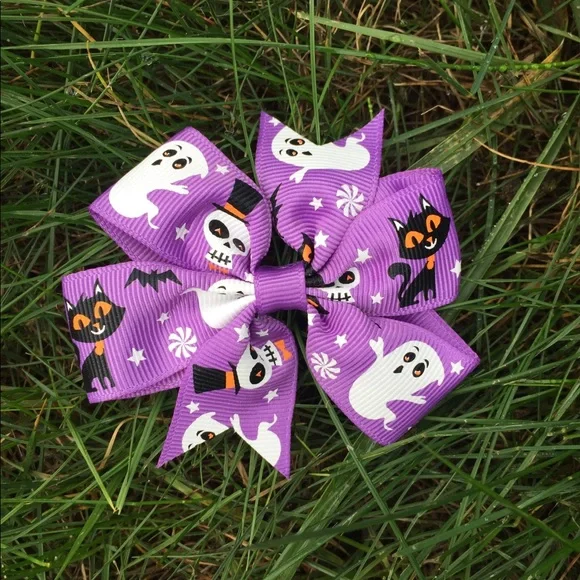 Girls Halloween Bow‎