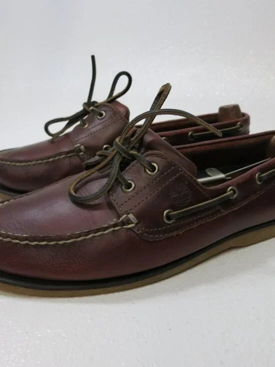 Timberland Oil Tanned Leather Men's Deck Boat Nautical Footwear Mens Shoes 10.5