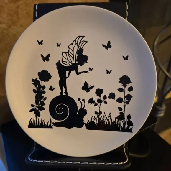 Fairy Snail Roses Decorative Jewlery Plate