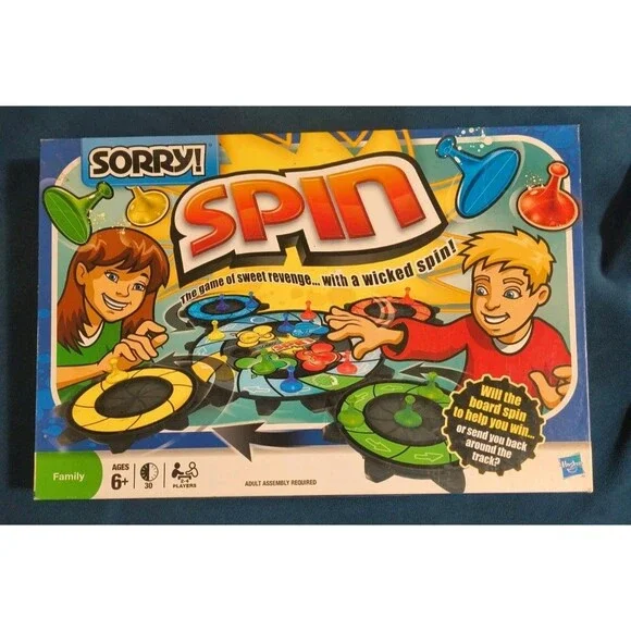 2009 Sorry Spin Board Game 99% Complete - Missing Instructions
