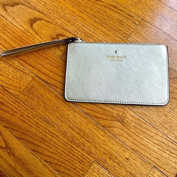 KATE SPADE NWOT Gold Shimmer Small Wristlet Cocktail Wedding Guest Party
