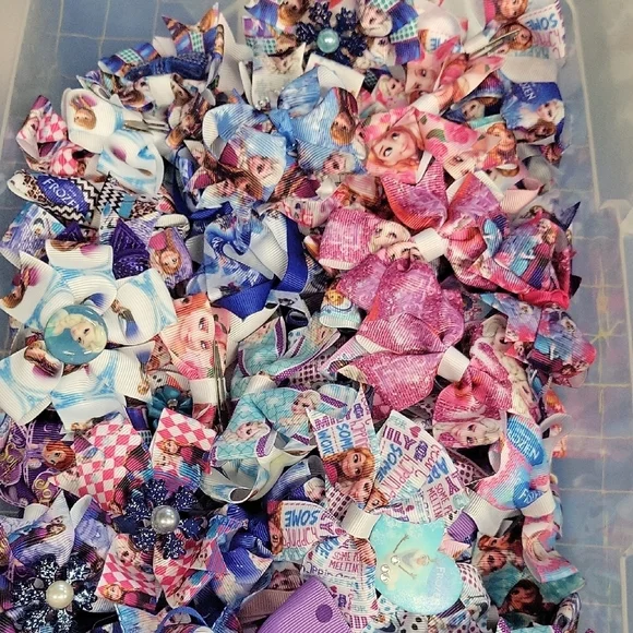 Frozen Hair Bows - Multicolor Grab Bag of 15