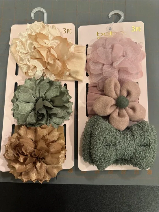 bebe Baby Boutique 3pc Headband Set 2 packs