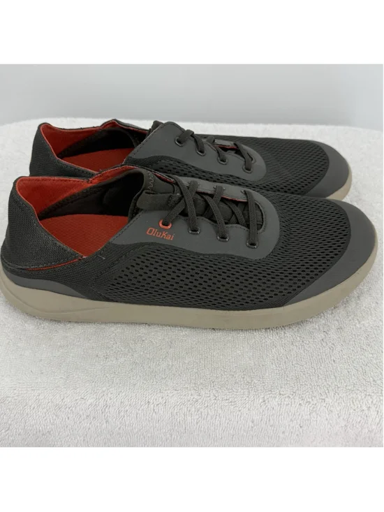 OluKai Moku Pae boat shoes Or Slides Mesh Gray Men’s Size 10