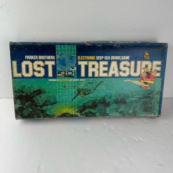 Vintage Lost Treasure Board Game BOX ONLY. SEE ALL.
