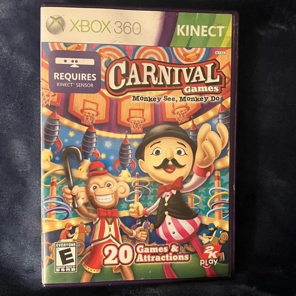 Carnival Games‎ Monkey See, Monkey Do for Xbox 360 Kinect - Colorful Fun Rated E