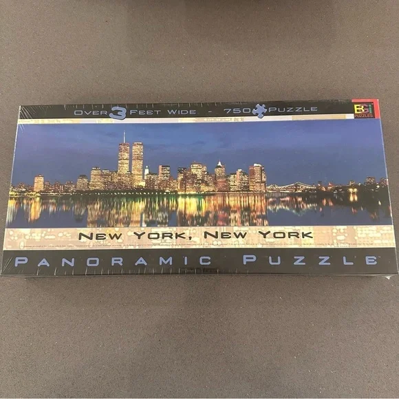 Vintage New York City Skyline Panoramic Puzzle 750 Pieces Unopened