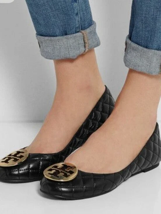 Tory Burch Quilted Ballet Flats Size  7.5