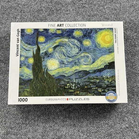Eurographics Van Gogh The Starry Night 1000 Piece Jigsaw‎ Puzzle NEW Sealed