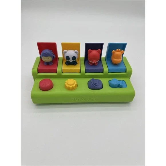 Playskool Poppin Pals Pop Up‎ Activity Toy Toddler Animals Numbers Multicolor