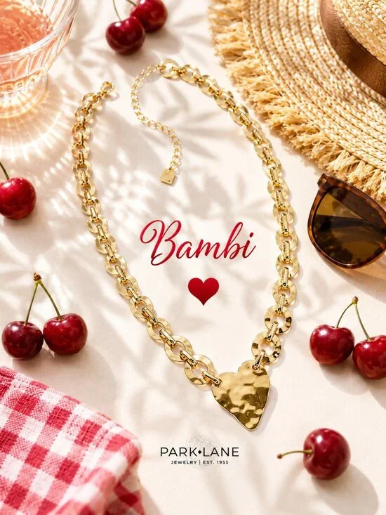 Park Lane Bambi Heart Necklace