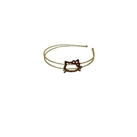 NEW girls metal kitty cat rhinestone‎ headband