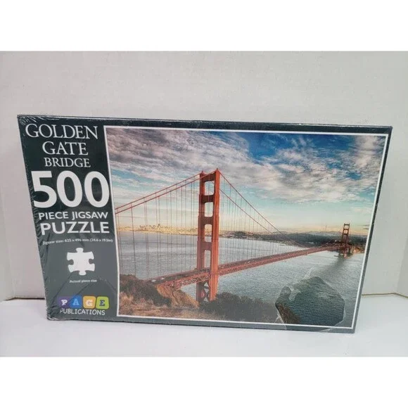 Page Publications Golden Gate Bridge 500 Piece Jigsaw Puzzle San Francisco New