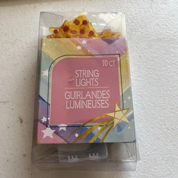 (1) 3 FT BATTERY POWER LIGHT PEPPERONIE PIZZA STYLE Fairy Lights