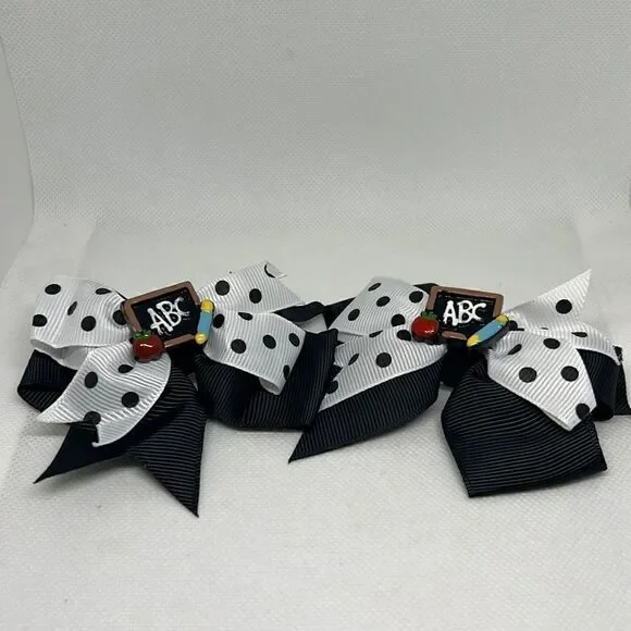 New school hair bows