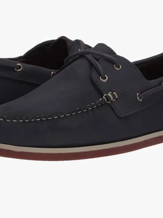 Allen Edmonds Blue Suede Force 10 Boat Shoes